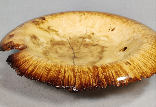 Handmade Wooden Bowl / Maple Burl Wood